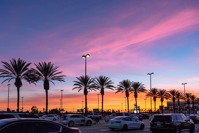 Epic Sunset at Best Buy Costa Mesa