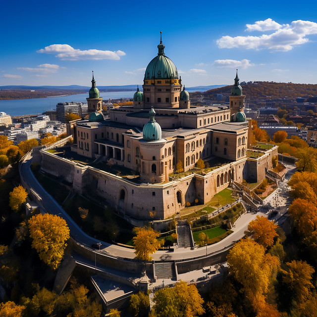 Castle Hill in Autumn, Budapest, Hungary