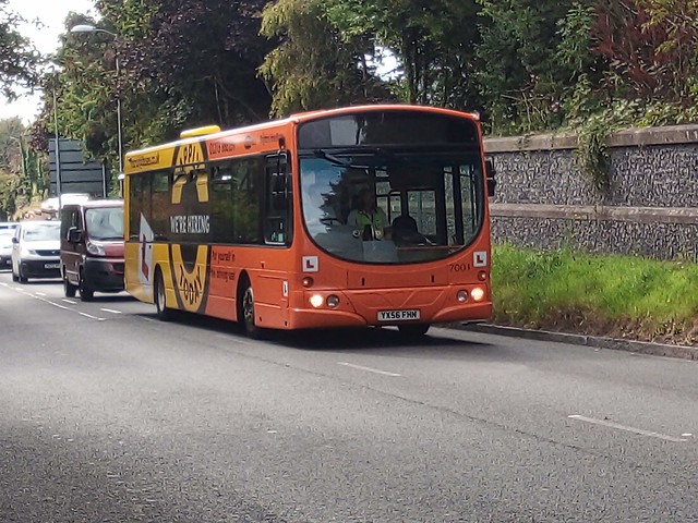 Brighton & Hove Buses Metrobus fleet 7001 YX56 FHN