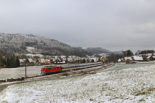 RE90 mit ETCS Ersatzverkehr bei Schleisweiler auf der Murrtalbahn