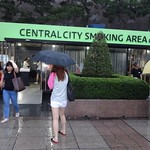 smoking area in Seoul, South Korea 