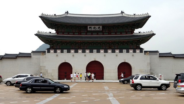 entrance to the Gyeongbokgung palace in Seoul in Seoul, South Korea 