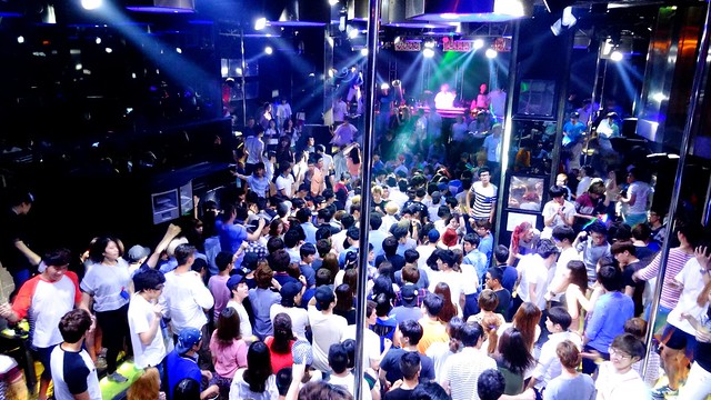 Cocoon nightclub in Hongdae, Seoul on a Tuesday night in Seoul, South Korea 