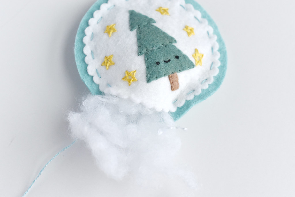 Cozy Enchanted Forest Quilt Ornament