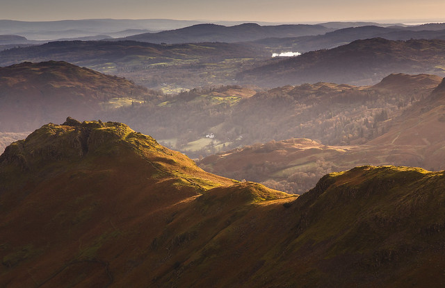 Helm Crag and Beyond from Steel Fell
