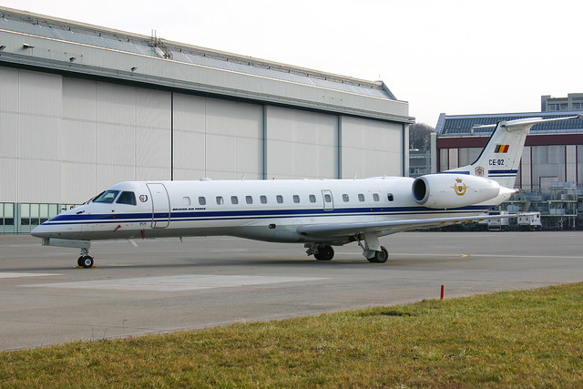 CE-02 Embraer 135 of Belgian Air Force visiting related to the 2004 World Economic Forum | ZRH 22/Jan/2004