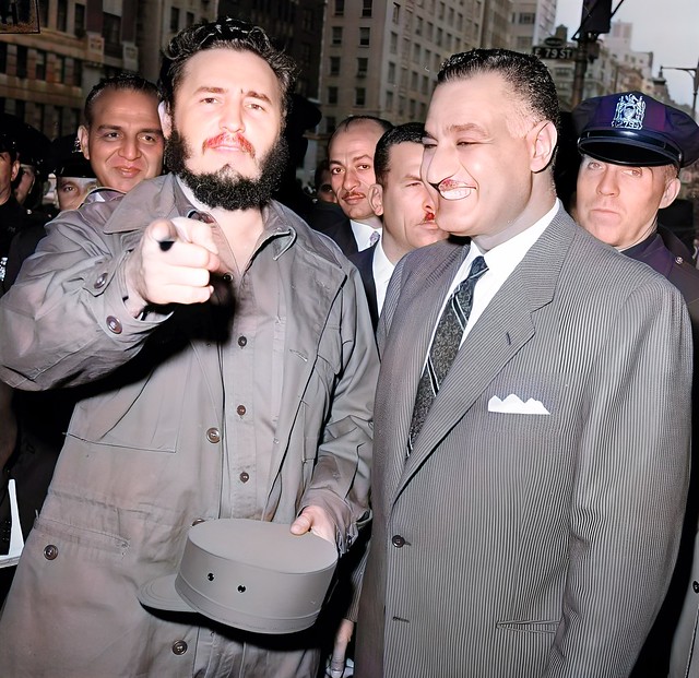 Fidel Castro and Gamal Abdel Nasser (New York, Sept. 28, 1960)