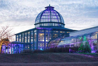 Conservatory at Sunset @ Lewis Ginter Botanic Gardens - Richmond, VA, USA