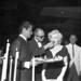 Marilyn with Tony Curtis and director Billy Wilder at the press conference announcing -Some Like It Hot- at the Beverly Hills Hotel, July 8th 1958.