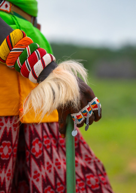 Portrait of a samburu tribesman morane, Samburu County, Samburu National Reserve, Kenya