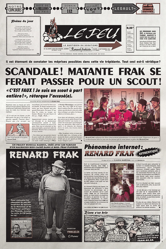 Le Feu de Renard frak - nº 4312 - 6 septembre 2011