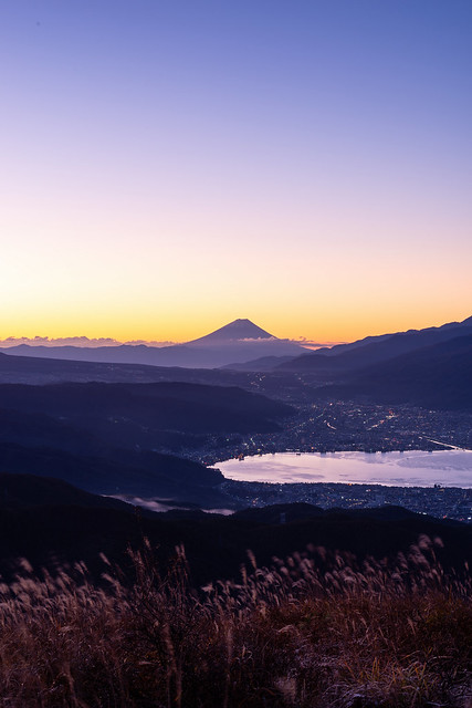 Dawn View of Mt.Fuji from Takabocchi
