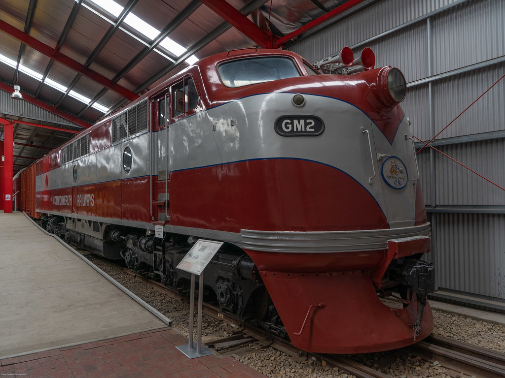 GM2  Trans-Australian Railway. Built by Clyde Engineering, Granville, NSW, 1951, withdrawn 1990.