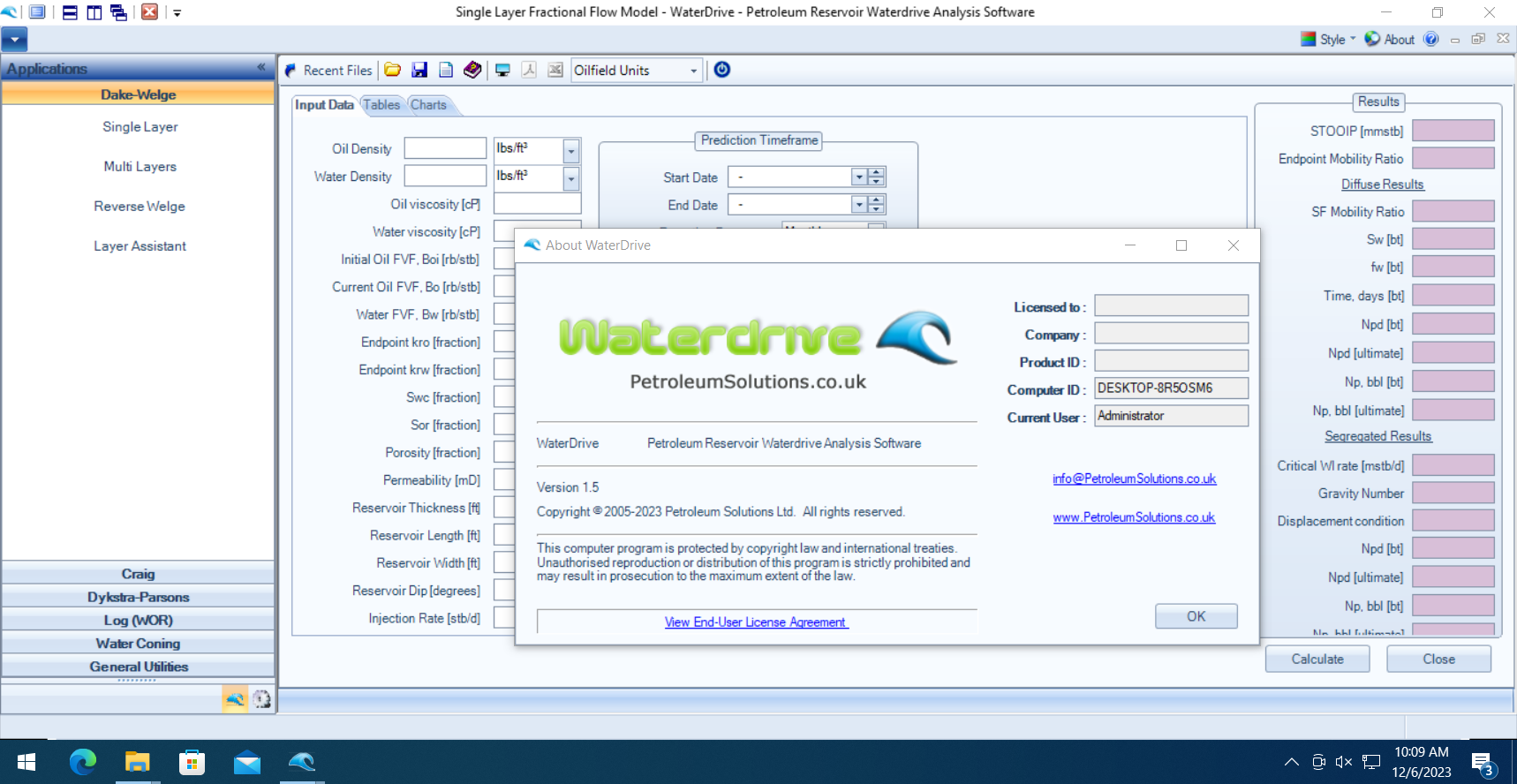 Working with Petroleum Solutions WaterDrive 2023 v1.5 full license