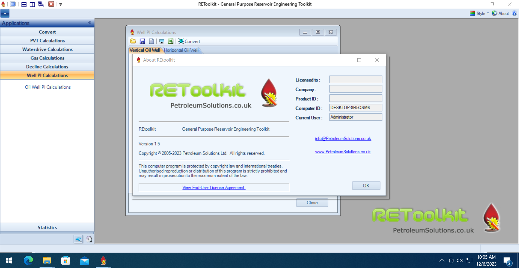 Working with Petroleum Solutions REToolKit 2023 v1.5 full license