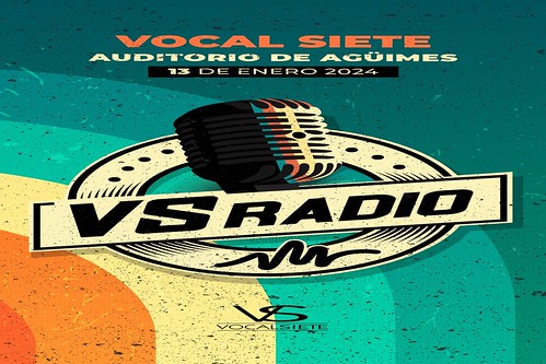 Cartel promocional del nuevo espectáculo de Vocal Siete en Agüimes