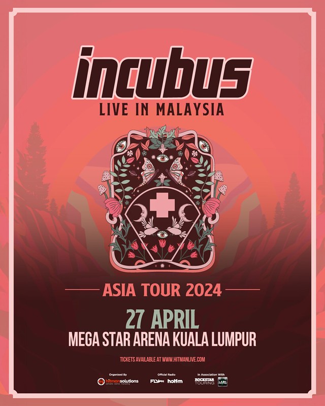 Incubus Bakal Hiburkan Peminat Malaysia di Mega Star Arena KL Tahun Depan