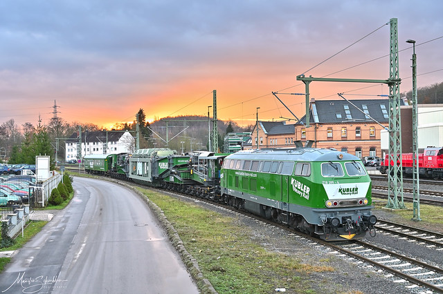 Kübler Heavy Rail 218 399-4 @ Stolberg (Rhld)