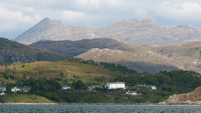 Morar village with Sgurr na h-Aide in the background