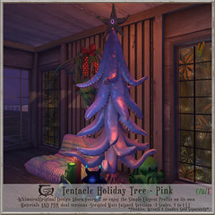 Tentacle Holiday Tree Pink
