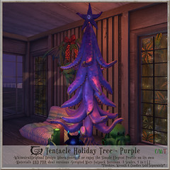 Tentacle Holiday Tree Purple