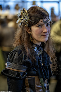 A headdress for a steampunk wood elf