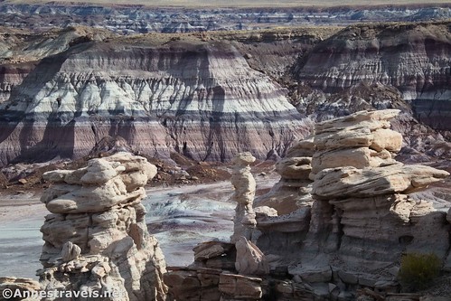Rock formations and badlands in Billings Gap, Petrified Forest National Park, Arizona