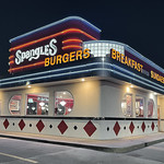 Spangles - Emporia, KS Spangles, a family owned chain. Emporia, Kansas location. This was the cleanest “fast food” business I’ve ever visited. Their breakfast menu was a thing of beauty. Someone should tell their manager that Spangles makes Whataburger look like a Taco Bell with health code violations that is located in a bus station dirty bathroom.