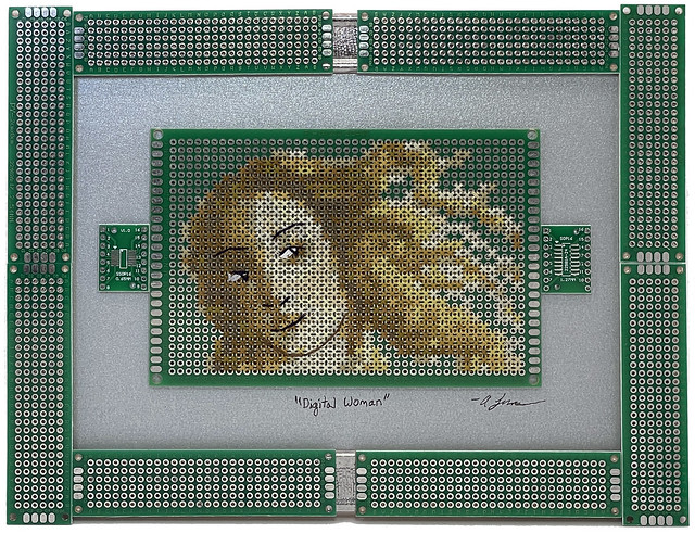 Digital Woman - framed