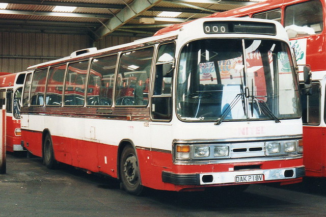 United 1038 DAK218V is seen at Trimdon Grange Depot.
