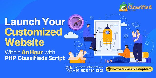 Launch Your Customized Website Within An Hour with Classifieds Script