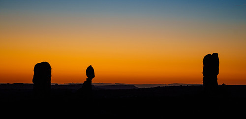 Silhouette of Balanced Rock !!