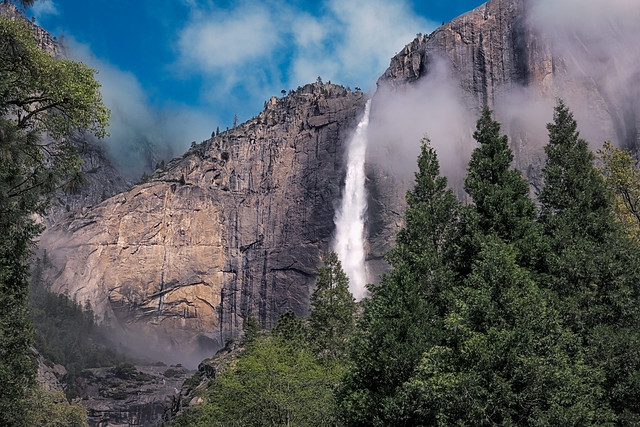 Yosemite's Majesty: The Towering Cascade of Yosemite Falls