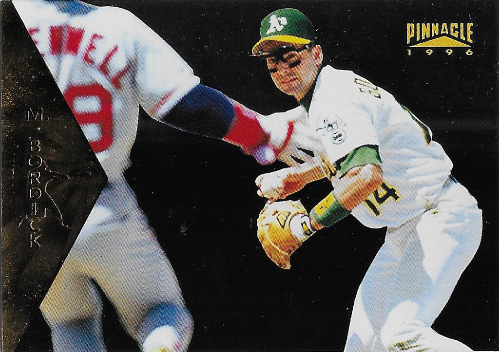 Greenwell, Mike - 1996 Pinnacle Foil #358 (cameo with Mike Bordick)