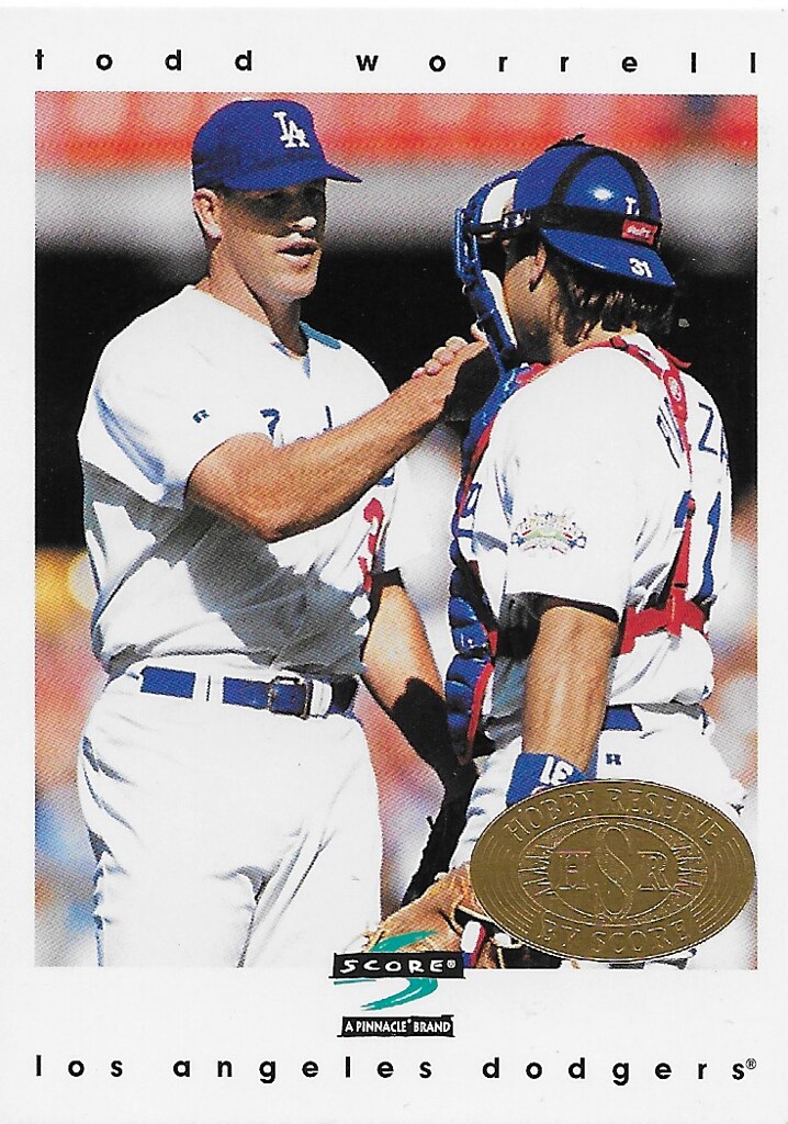 Piazza, Mike - 1997 Score Hobby Reserve #392 (cameo with Todd Worrell)