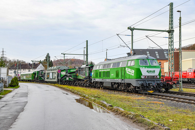 218 399 - kübler heavy rail - stolberg - 091223