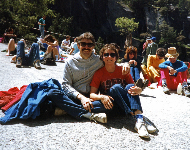 Atop Vernal Falls at Yosemite - 1989