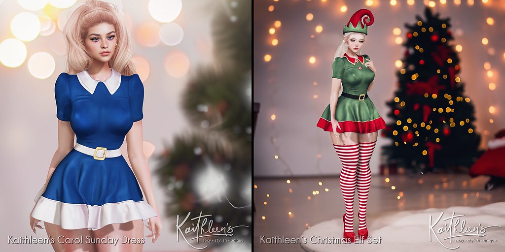 Kaithleen's Carol Sunday Dress & Elf Set @ C88 + GIVEAWAY