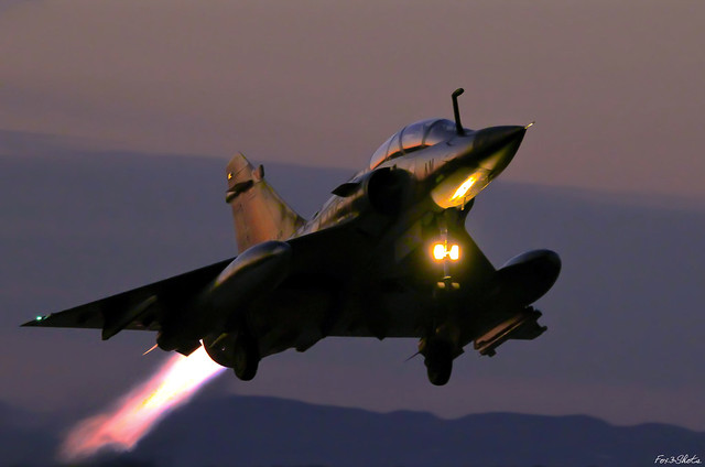 Mirage 2000 night departure