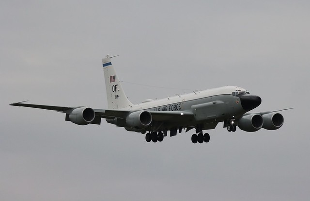 62-4134/OF, RC-135W. Mildenhall 7 December 2023.