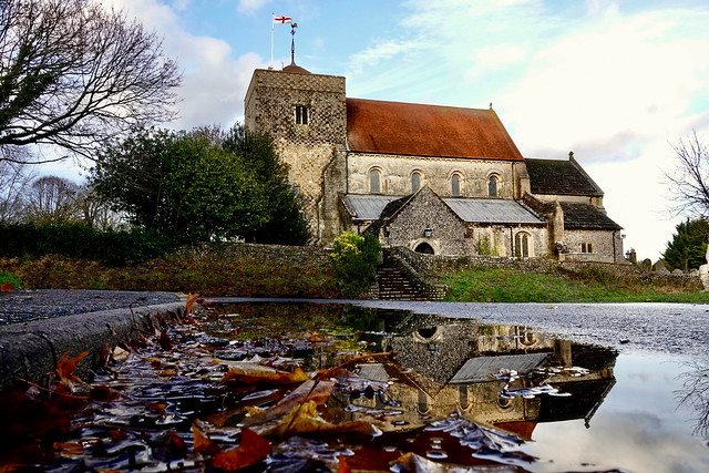 St Andrew's Church & Puddle