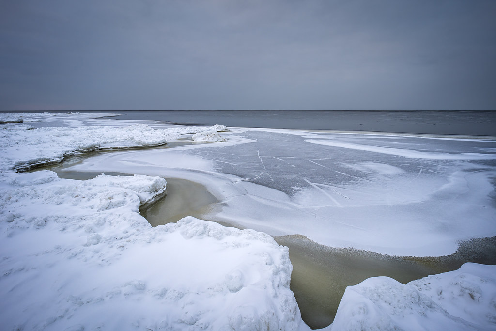 Frozen shore