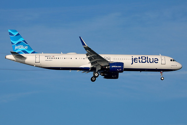 N4077J | Airbus A321-271NX | jetBlue Airways 