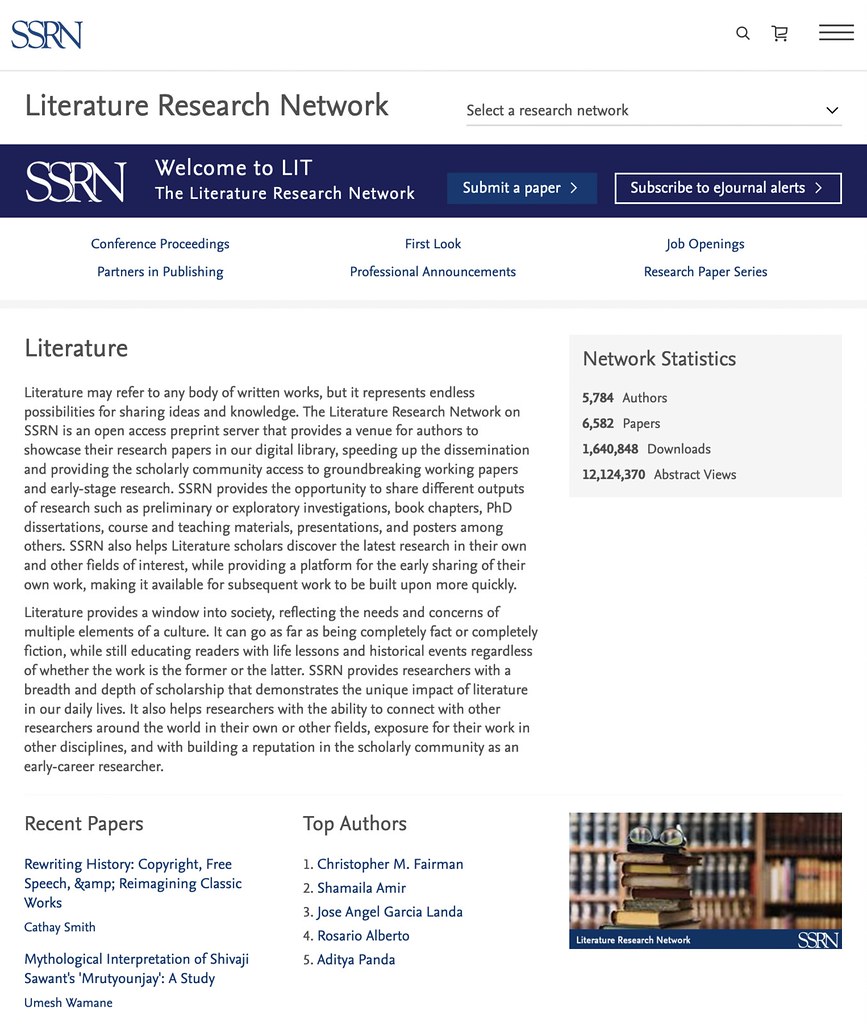 Literature Research Network Top Five