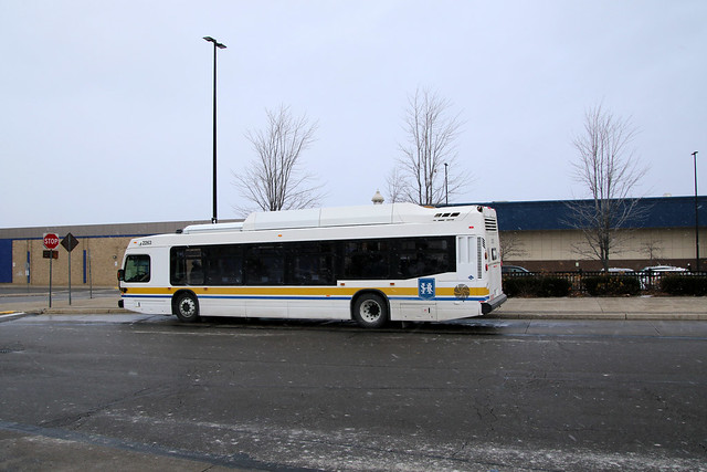 HSR (Hamilton Street Railway) 2263 Nova Bus LFS Natural Gas Bus At Eastgate Mall Bus Terminal
