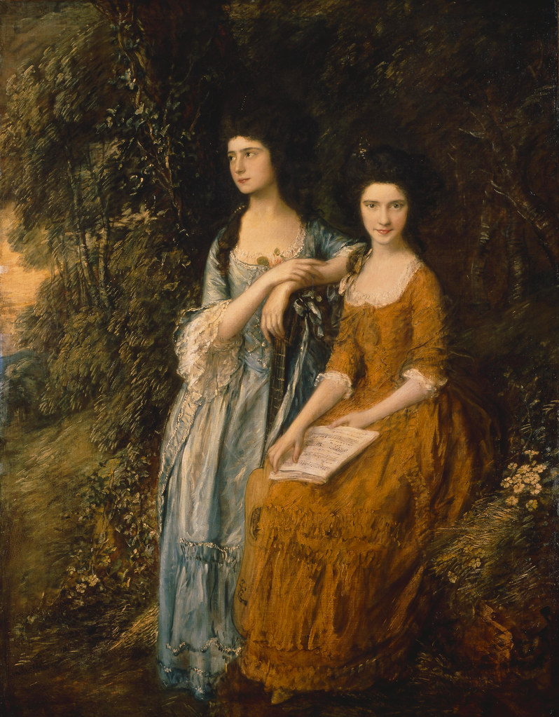 Gainsborough Thomas - Londra - Dulwich Picture Gallery - Elizabeth and Mary Linley (1772c.) (olio su tela 199 x 153,5 cm)