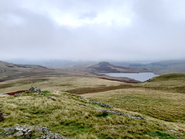 Devoke Water and Seat How, seen from Water Crag