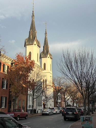 Sunset on the church - Frederick Maryland 2 by litlesam1,