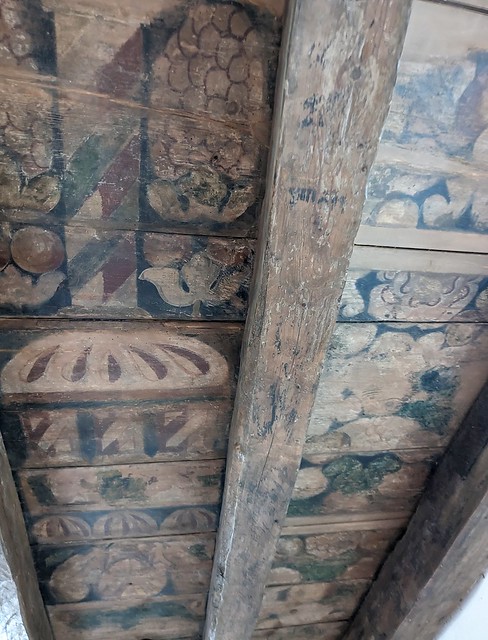 Painted ceiling, Aberdour Castle, Fife