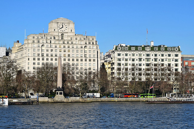 Savoy Place and Victoria Embankment, London - 17 Feb 2015